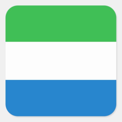 Sierra Leone Flag Square Sticker