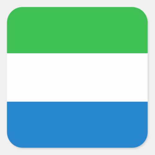 Sierra Leone Flag Square Sticker