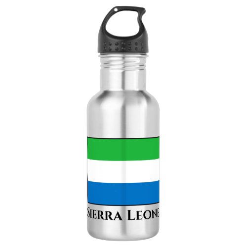 Sierra Leone Flag Stainless Steel Water Bottle