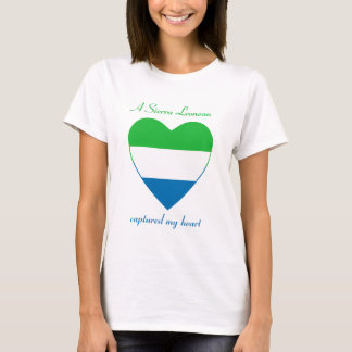Sierra Leone Flag Sweetheart T-Shirt