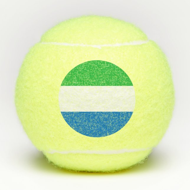 Sierra Leone Flag Tennis Balls (Front)