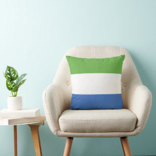 Sierra Leone flag Throw Pillow