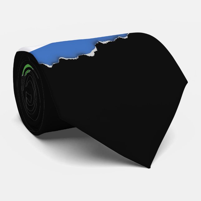 Sierra Leone Flag Tie (Rolled)