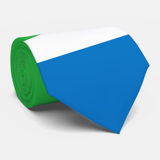 Sierra Leone Flag Tie (Rolled)