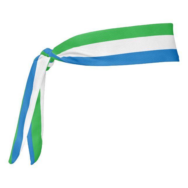 Sierra Leone Flag Tie Headband (Rotate 270)