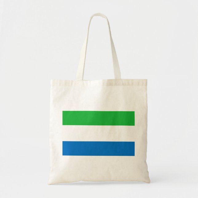 Sierra Leone Flag Tote Bag (Front)