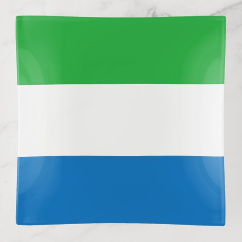 Sierra Leone flag Trinket Tray