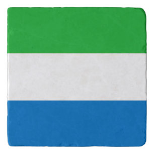 Sierra Leone Flag Trivet
