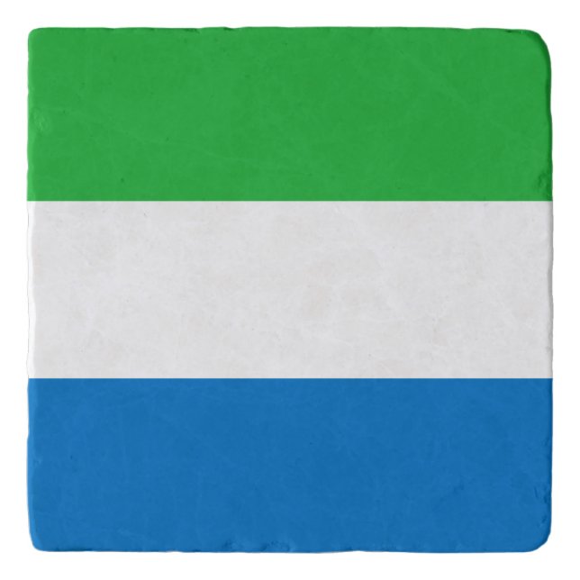 Sierra Leone Flag Trivet (Front)