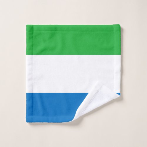 Sierra Leone flag Wash Cloth