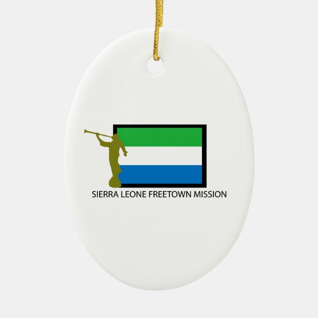 SIERRA LEONE FREETOWN MISSION LDS CTR CERAMIC ORNAMENT (Front)