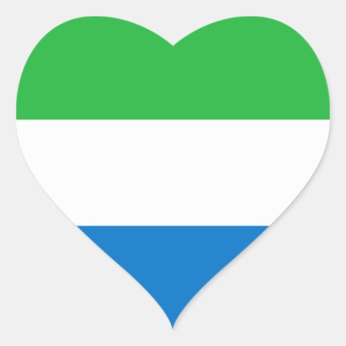 sierra leone heart sticker