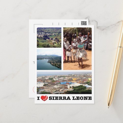Sierra Leone _ I Love _ Postcard