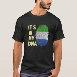 Sierra Leone In My Dna Sierra Leonian Flag T-Shirt