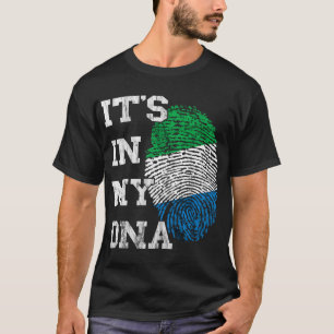 Sierra Leone It_s In My DNA Siera Leonean Thumbmar T-Shirt