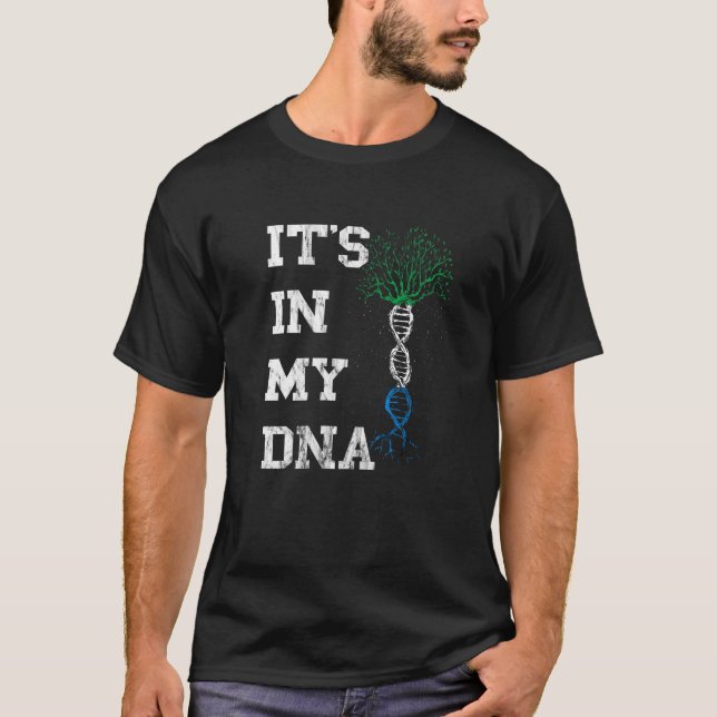 Sierra Leone It's In My Dna Siera Leonean Roots Pr T-Shirt (Front)
