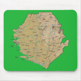 Sierra Leone Map Mousepad