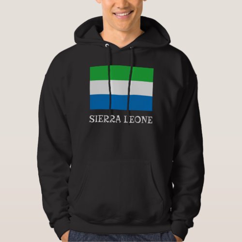 Sierra Leone National Country Flag Patriotic Sport Hoodie