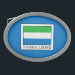 Sierra Leone Oval Belt Buckle<br><div class="desc">Sierra Leone</div>