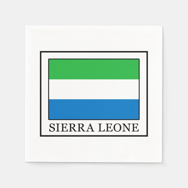 Sierra Leone Paper Napkins (Front)