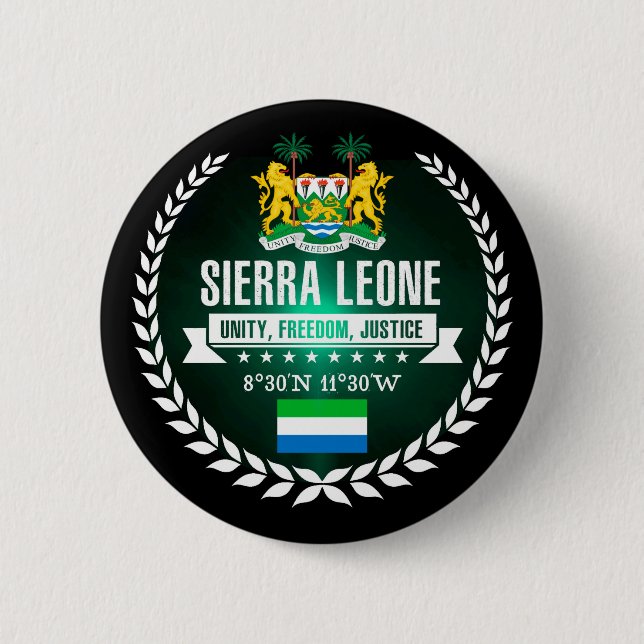 Sierra Leone Pinback Button (Front)
