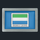Sierra Leone Rectangular Belt Buckle<br><div class="desc">Sierra Leone</div>