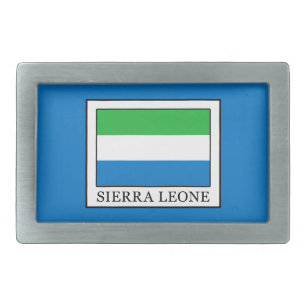 Sierra Leone Rectangular Belt Buckle