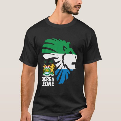 Sierra Leone Seal Lion Africa Diaspora T_Shirt