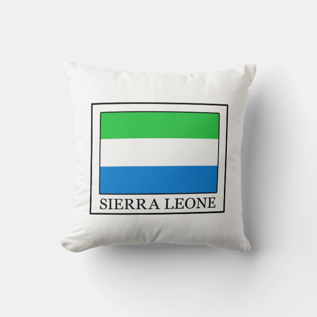 Sierra Leone Throw Pillow (Front)