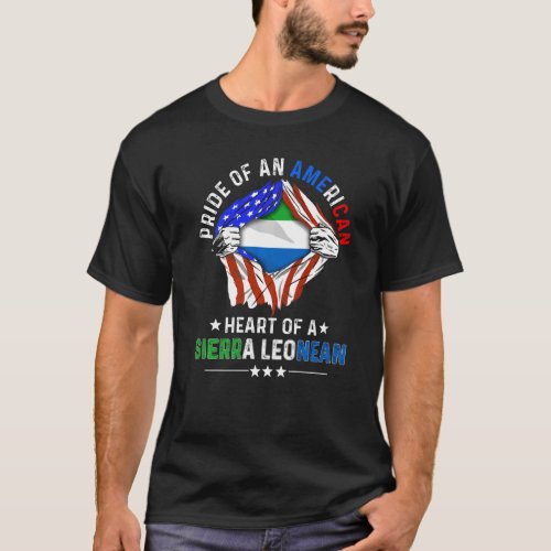 Sierra Leonean American America Pride Foreign Leon T_Shirt