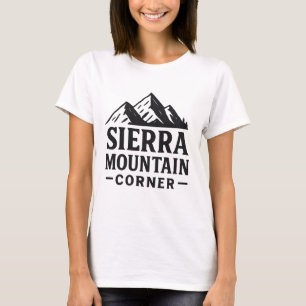Sierra Mountain Corner – Adventure Logo Design T-Shirt