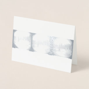 Sierra Mountain Snowstorm - Snowy Pines Card