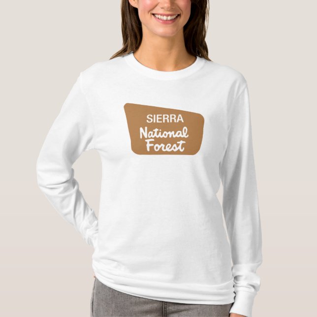 Sierra National Forest (Sign) T-Shirt (Front)
