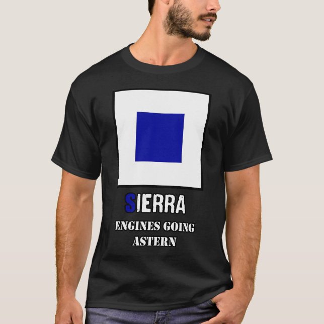 Sierra nautical flags T-Shirt (Front)