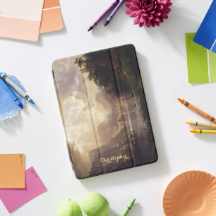 Sierra Nevada CA Landscape Vintage Art Monogrammed iPad Pro Cover