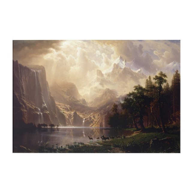 Sierra Nevada California Landscape Nature Painting Acrylic Print (Front)