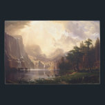 Sierra Nevada California Landscape Nature Painting Metal Print<br><div class="desc">Sleek, stylish, aluminum metal canvas art print, featuring an enchanting beautiful scenic intricate detailed landscape vintage oil on canvas painting, by Albert Bierstadt, of Sierra Nevada, California. Beautiful artwork for vintage fine art / travel / nature art lovers, on lightweight, durable, water resistant, and easy to clean, high gloss finish,...</div>