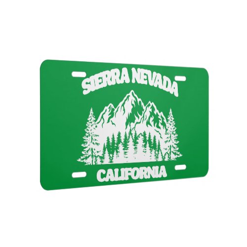 Sierra Nevada California License Plate