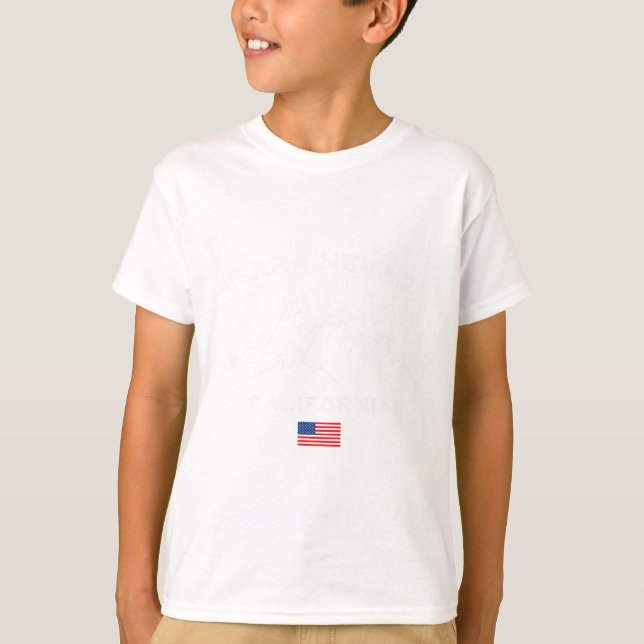 Sierra Nevada California Ski Resort Skiing Souveni T-Shirt (Front)