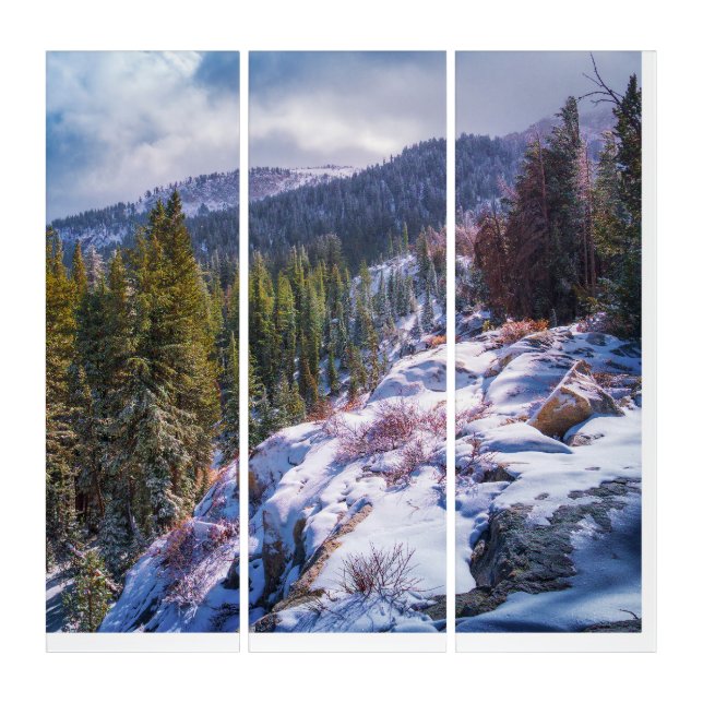 Sierra Nevada Mountain Triptych Wall Art Photo Set (Front)