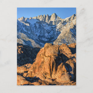 Sierra Nevada Mountains And Alabama Hills Sunrise Postcard