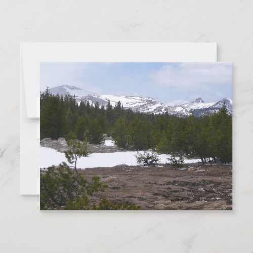 Sierra Nevada Mountains and Snow at Yosemite