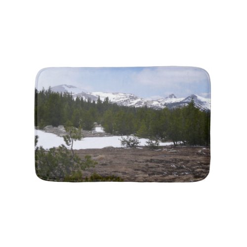 Sierra Nevada Mountains and Snow at Yosemite Bath Mat