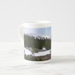 Sierra Nevada Mountains and Snow at Yosemite Bone China Mug