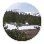 Sierra Nevada Mountains and Snow at Yosemite Ceramic Knob