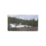 Sierra Nevada Mountains and Snow at Yosemite Checkbook Cover