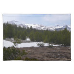 Sierra Nevada Mountains and Snow at Yosemite Cloth Placemat