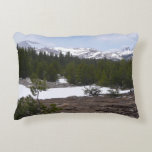 Sierra Nevada Mountains and Snow at Yosemite Decorative Pillow