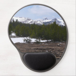 Sierra Nevada Mountains and Snow at Yosemite Gel Mouse Pad