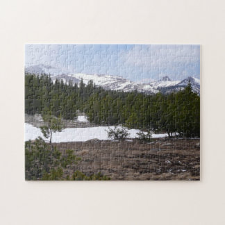 Sierra Nevada Mountains and Snow at Yosemite Jigsaw Puzzle